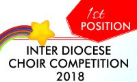 First position Inter Diocese choir competition 2018